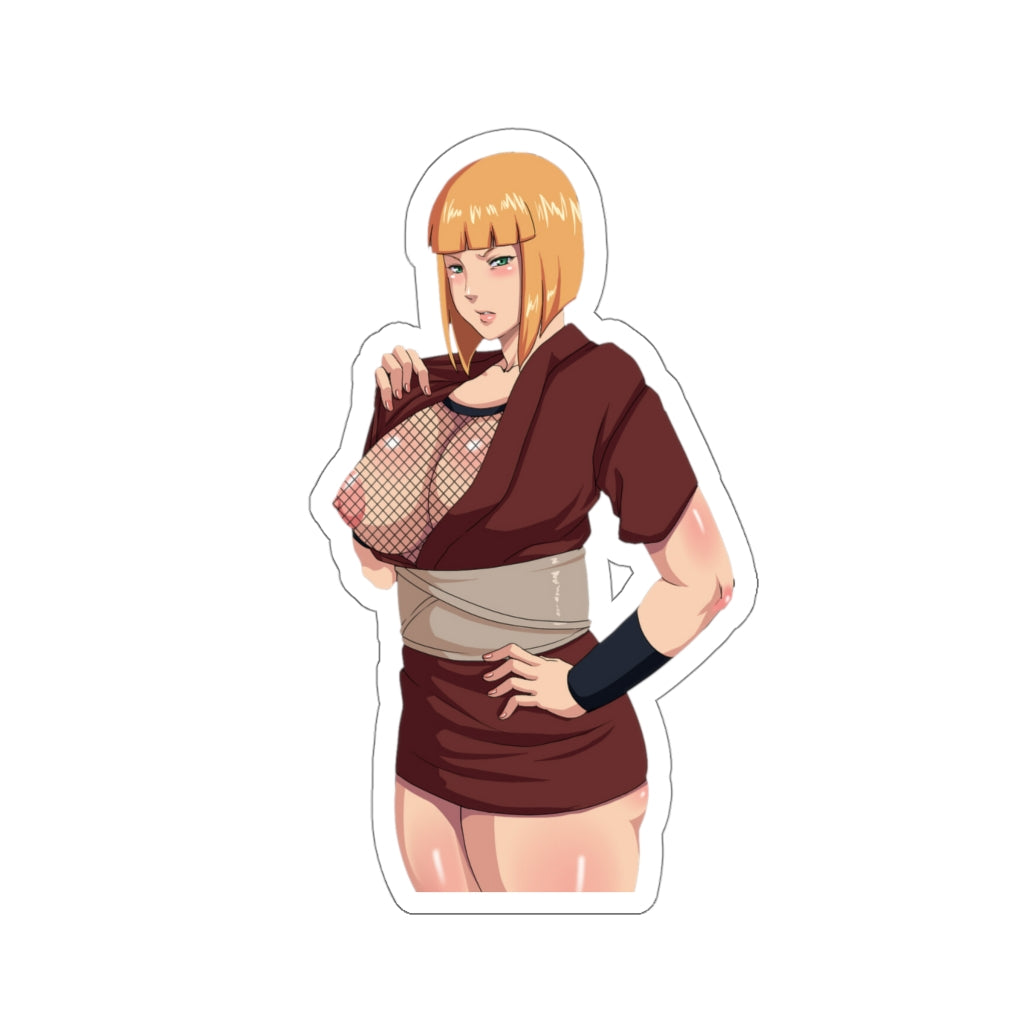 Boob Flash Samui Naruto Waterproof Sticker - Ecchi Vinyl Decal