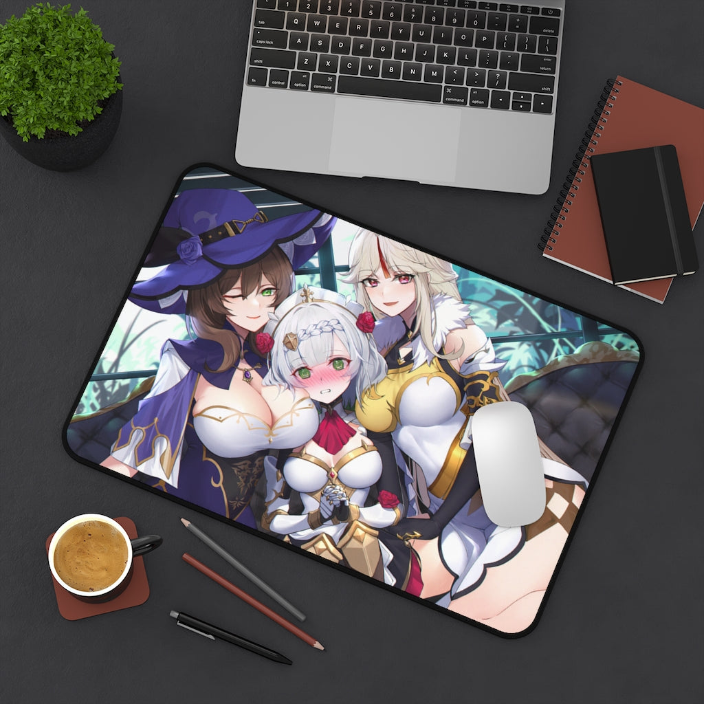 Genshin Girls Large Desk Mat | Big Gaming Mousepad - MTG Playmat