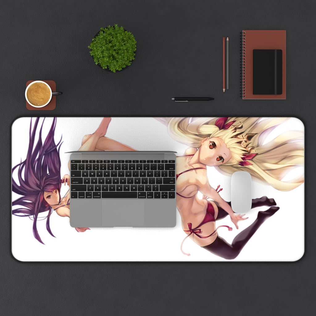 Fate Grand Order Ecchi Mousepad - Bikini Scathach And Ereshkigal Desk Mat - FGO Playmat