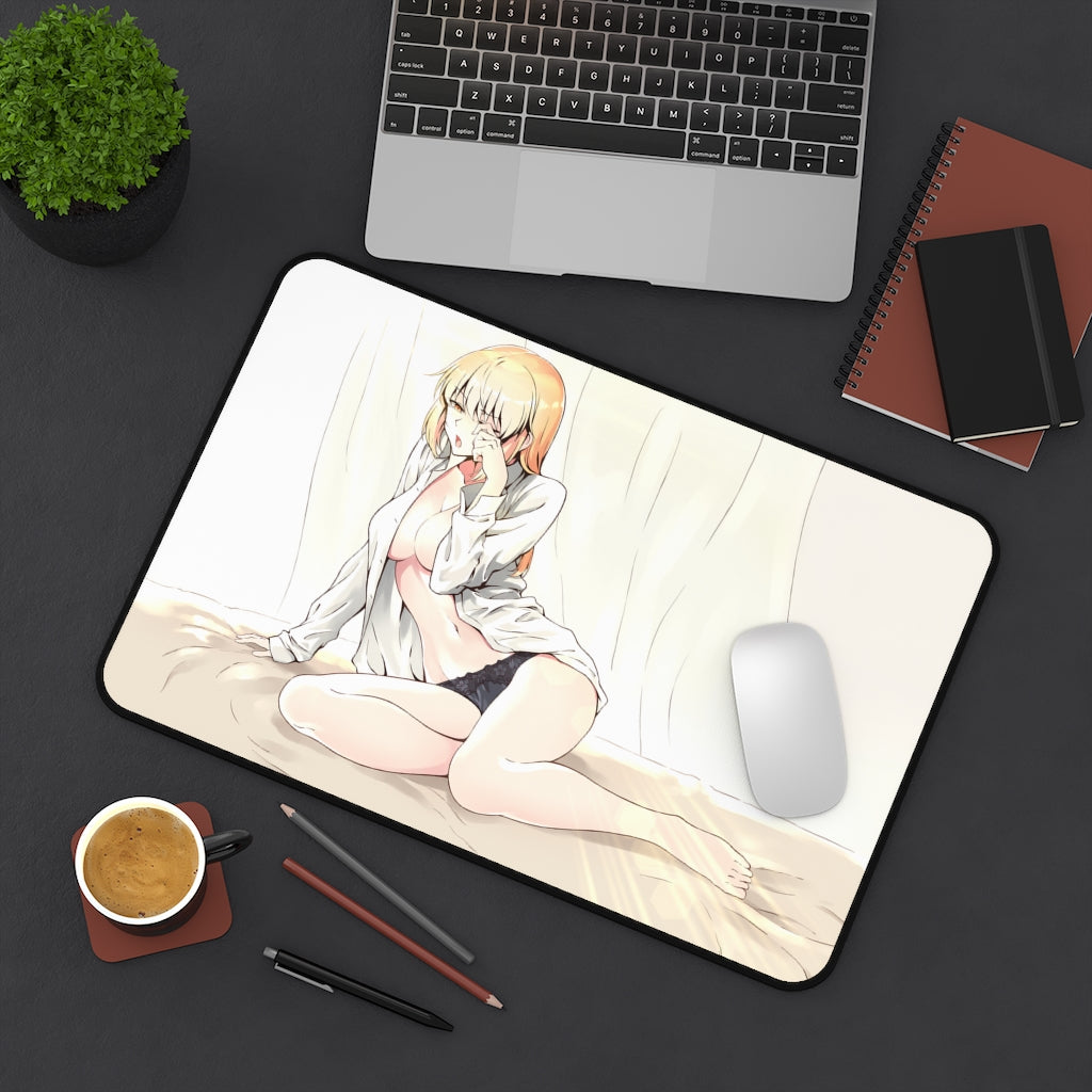 Fate Stay Night Ecchi Mousepad - Sexy Saber Alter Desk Mat - FSN Playmat