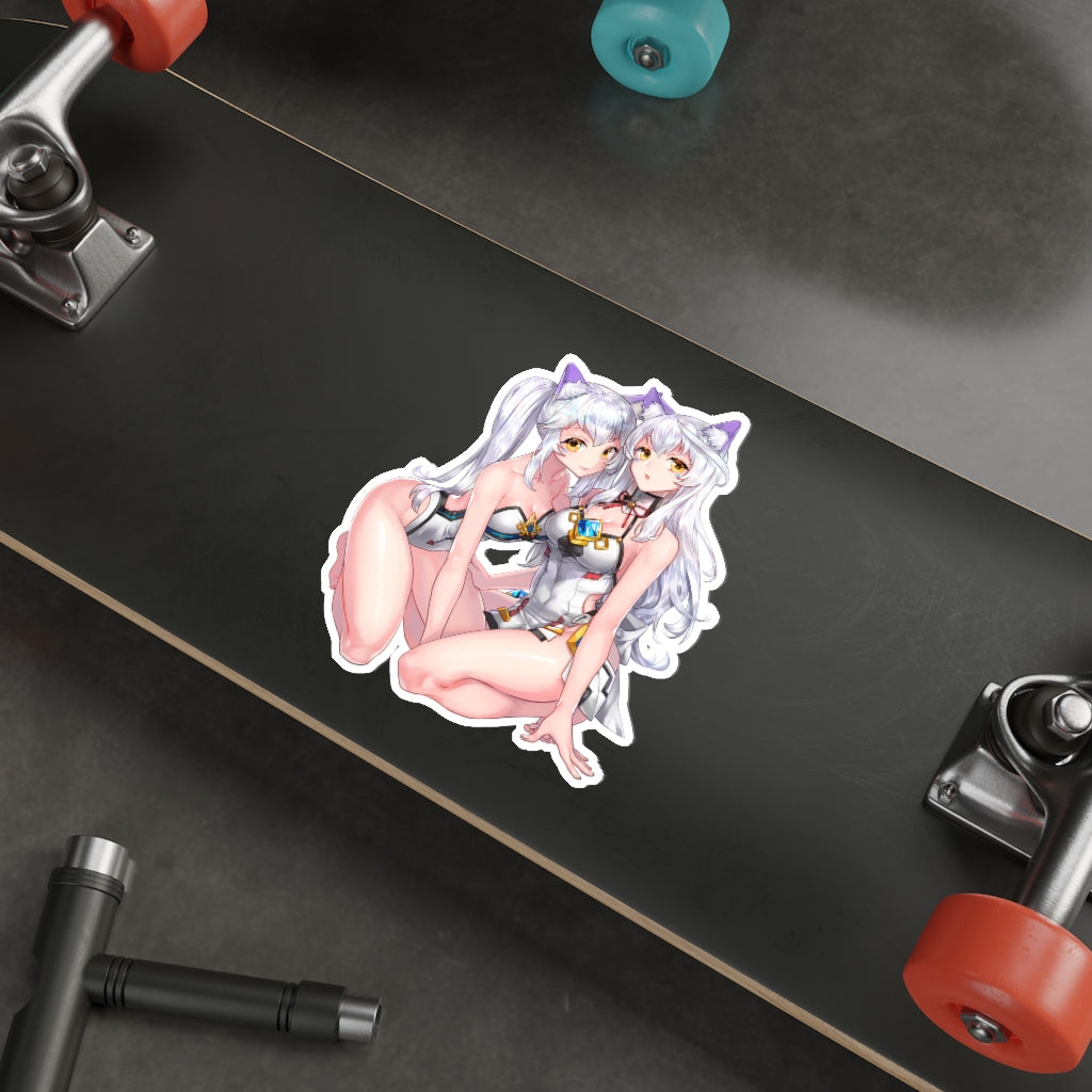 Elsword Neko Waifus Eve Waterproof Sticker - Ecchi Vinyl Decal