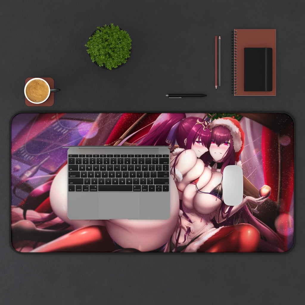 Fate Grand Order Ecchi Mousepad - Big Butt Scáthach And Scathach-Skadi Large Desk Mat - Mouse Pad