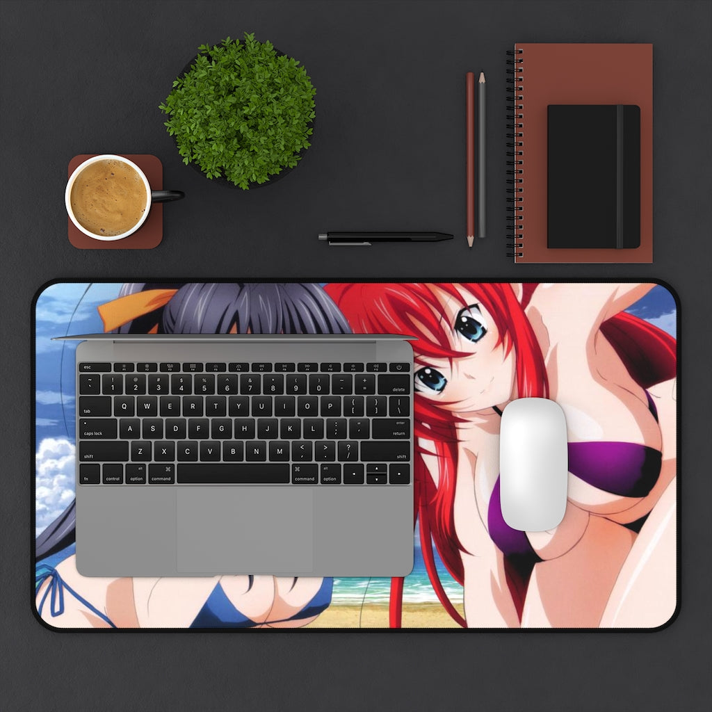 High School Dxd Sexy Mousepad - Big Bikini Boobs Rias Gremory And Akeno Himejima Ecchi Desk Mat - Highschool Dxd Playmat