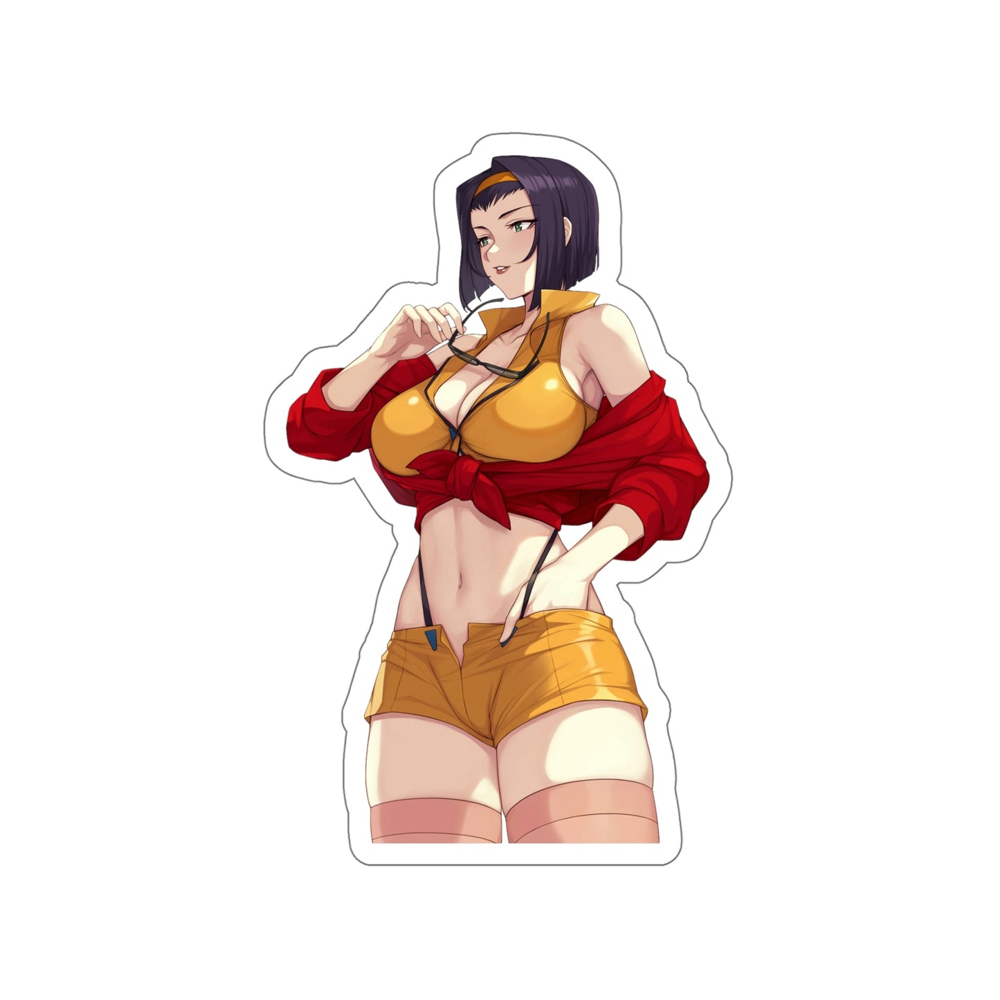 Sexy Faye Valentine Cowboy Bebop Waterproof Sticker - Weatherproof Vinyl Car Decal