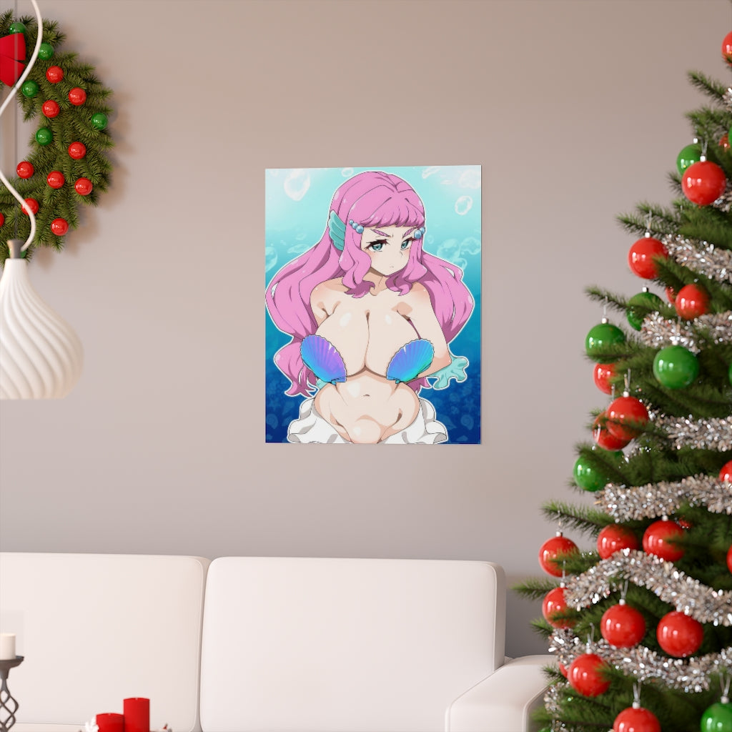 Laura La Mer Gros seins Pretty Cure Ecchi Poster - Lewd Premium Matte Vertical Poster - Art mural pour adulte