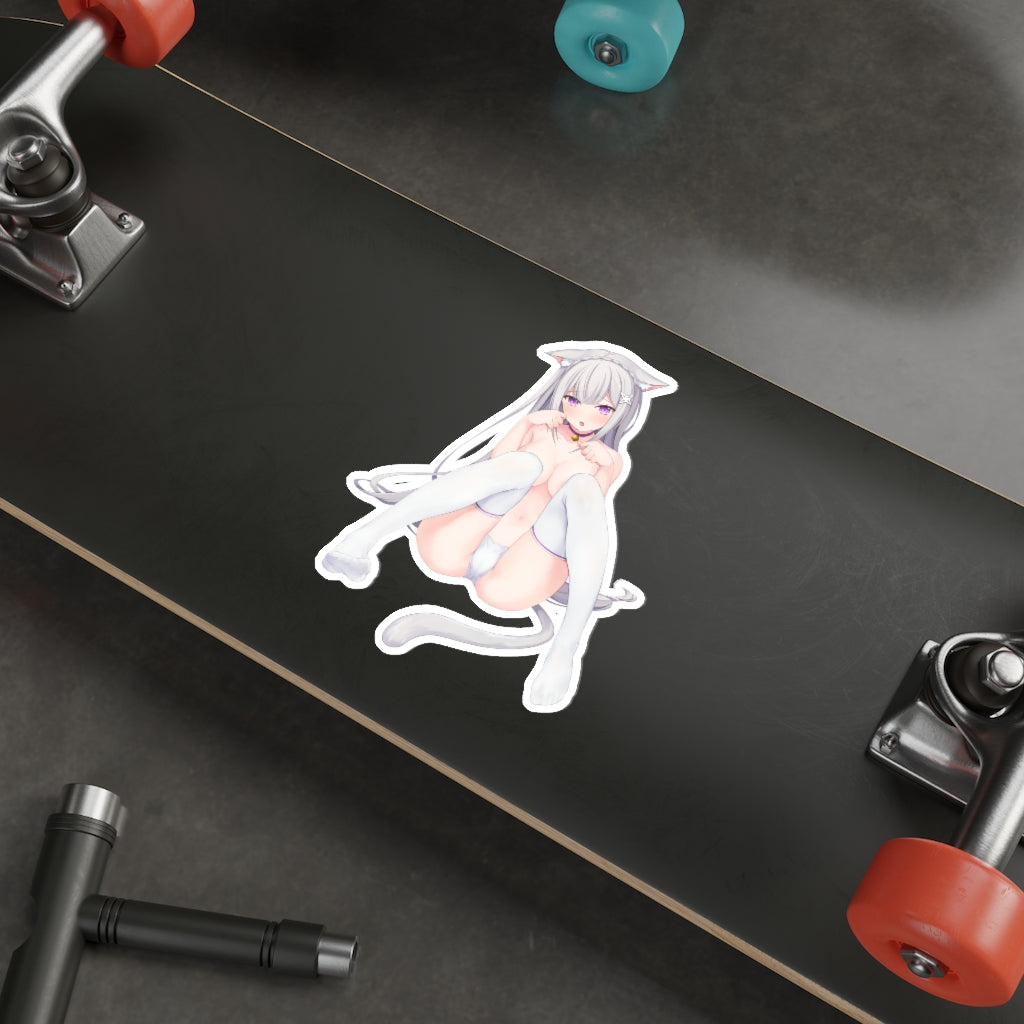 Re Zero Emilia Sexy Neko Anime Girl Waterproof Sticker - Ecchi Vinyl Decal