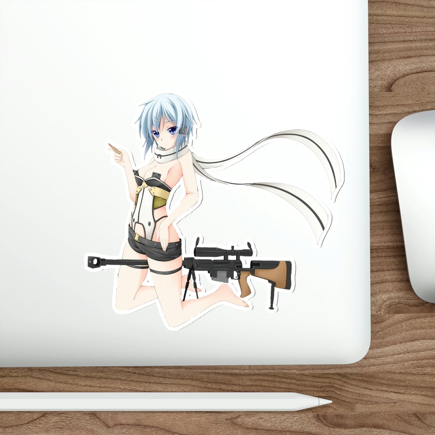 Gun Gale Online Sexy Sinon Waterproof Sticker - Weatherproof Vinyl Car Decal