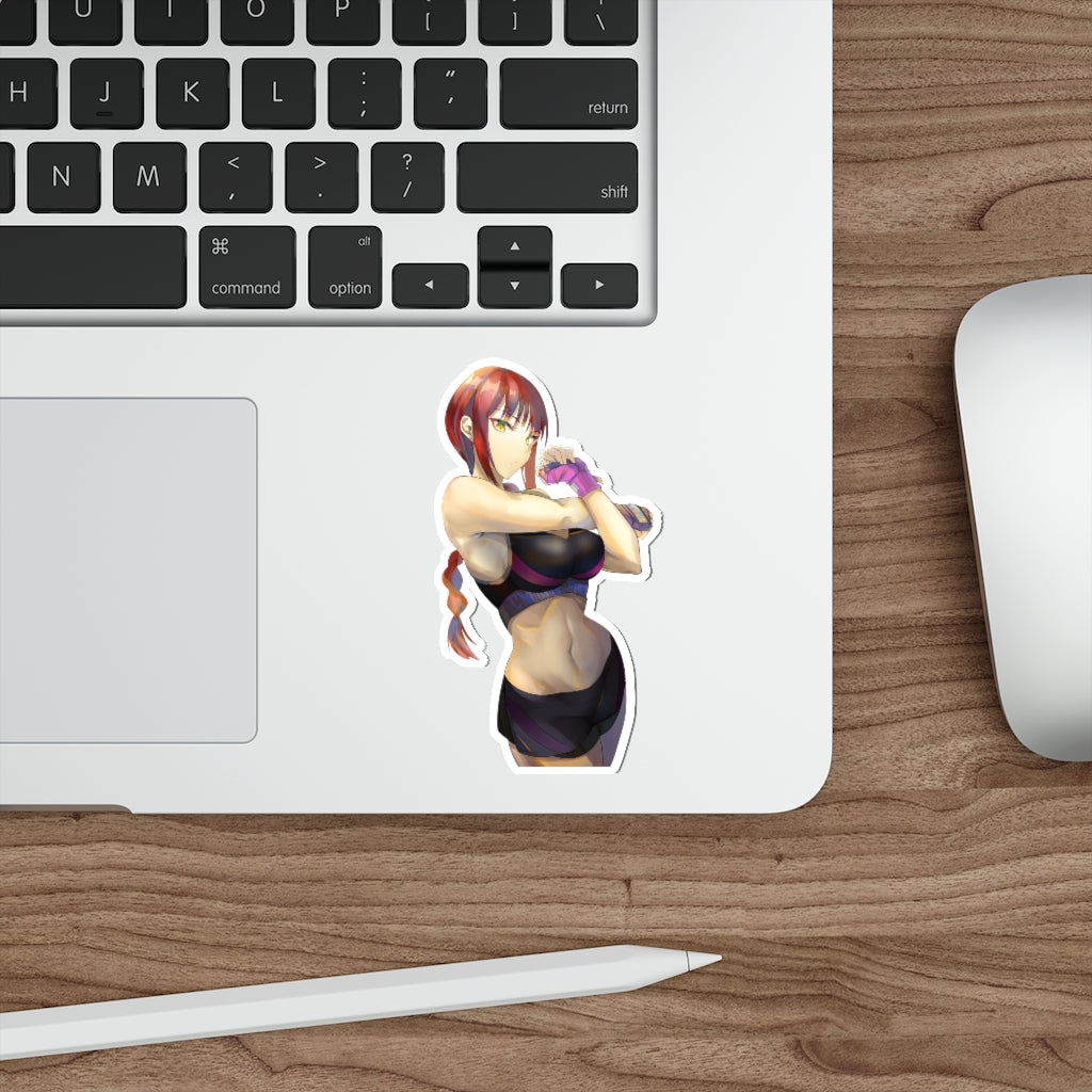 Chainsaw Man Makima Gym Outfit Waterproof Sticker - Ecchi Vinyl Decal