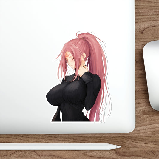 Autocollant imperméable à gros seins Guilty Gear Baiken - Décalque en vinyle Ecchi