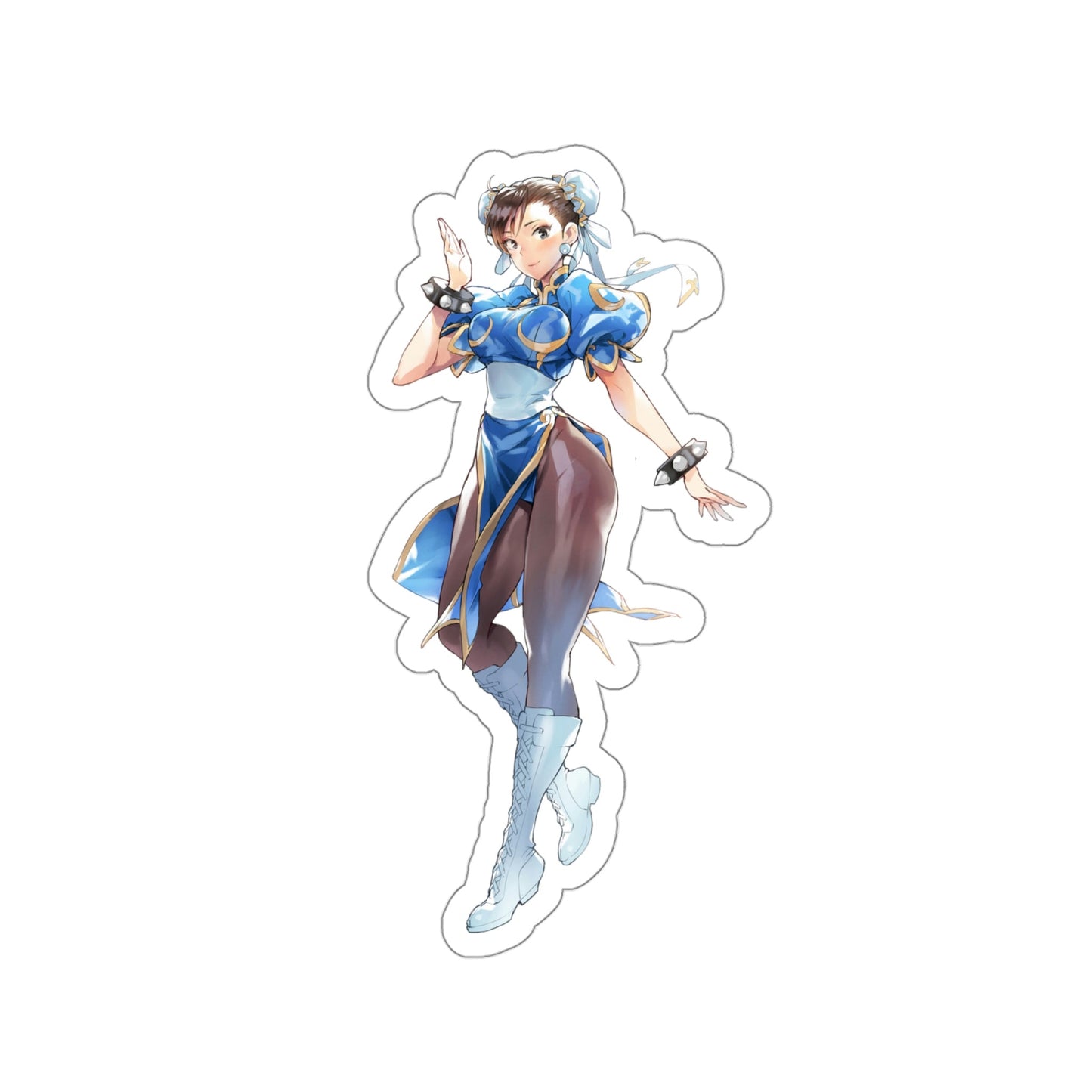 Waifu Chun Li Street Fighter Waterproof Sticker - Weatherproof Vinyl Car Decal