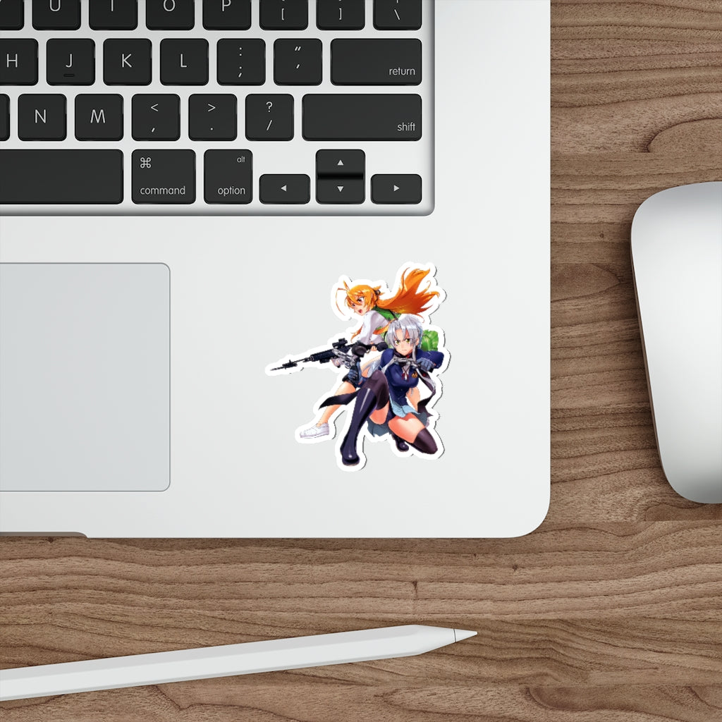 Highschool of the Dead Sexy Rei Miyamoto and Mikoto Kiba Waterproof Sticker - Ecchi Vinyl Decal