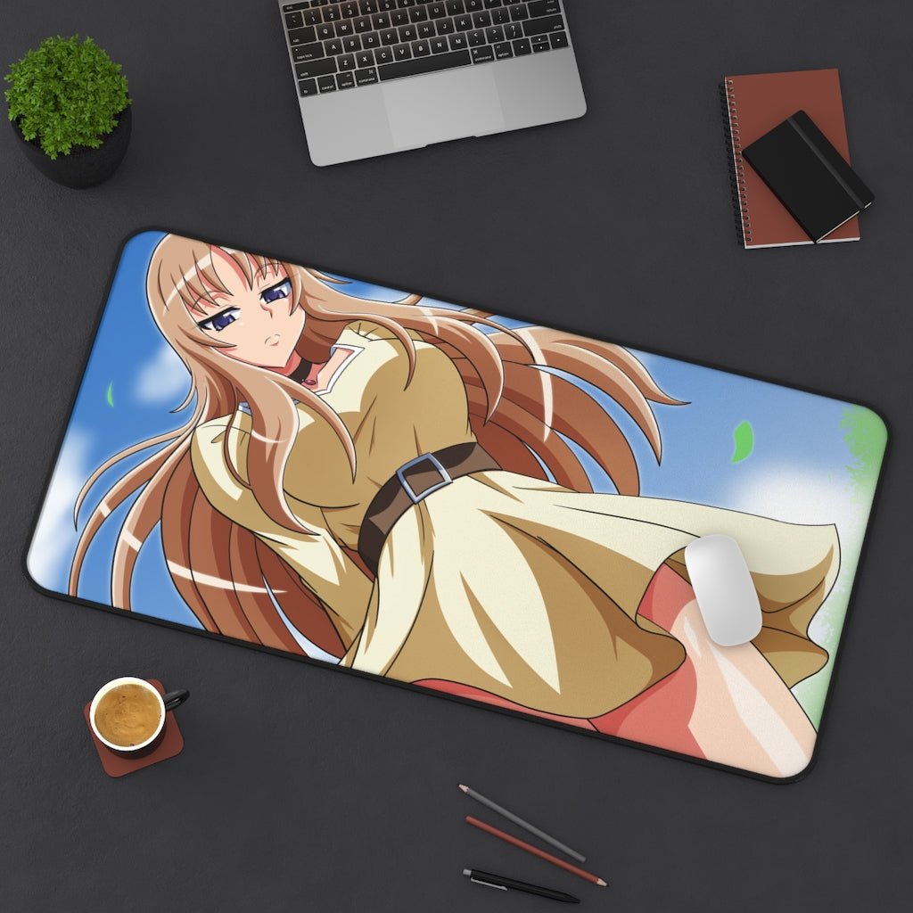 Thick Thighs Aquila Yuna Saint Seiya Desk Mat- Sexy Anime Girl Mousepad - Gaming Playmat