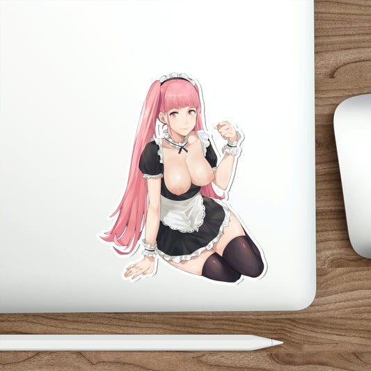 Autocollant imperméable Fire Emblem Three Houses Maid Hilda Valentine - Autocollant en vinyle Ecchi