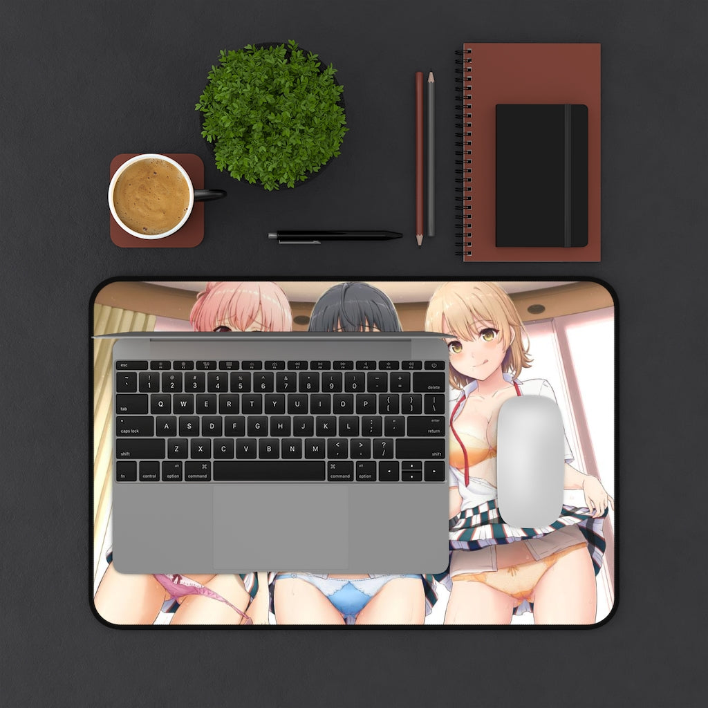 My Teen Romantic Comedy is Wrong as I Expected Panties Waifus Hamachi OreGairu  Desk Mat - Sexy Anime Girls Mousepad - Gaming Playmat