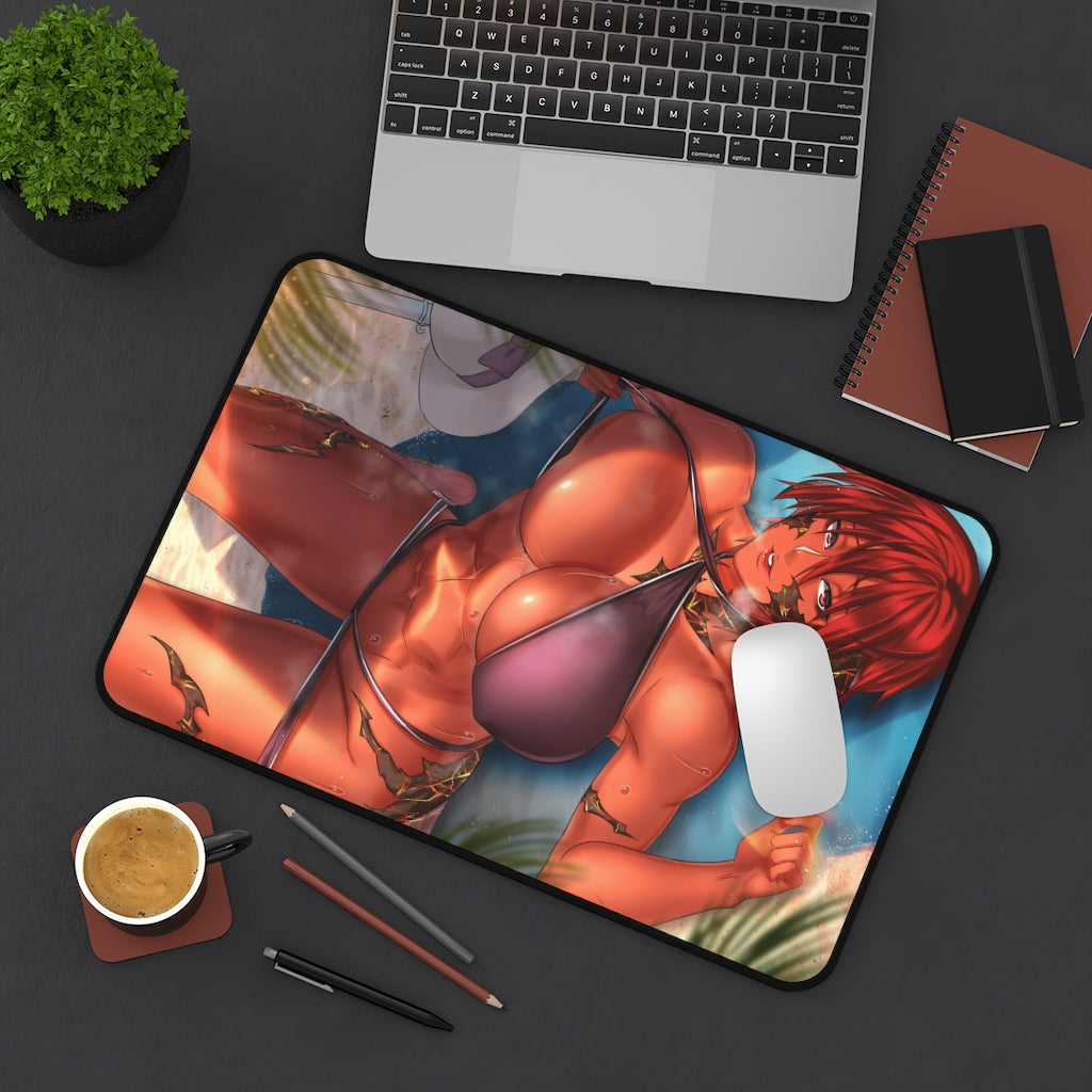 Sexy Bikini Au'ra Final Fantasy 14 Mousepad - Non Slip Gaming Desk Mat