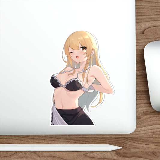 Touhou Marisa Undressing Waterproof Sticker - Ecchi Vinyl Decal