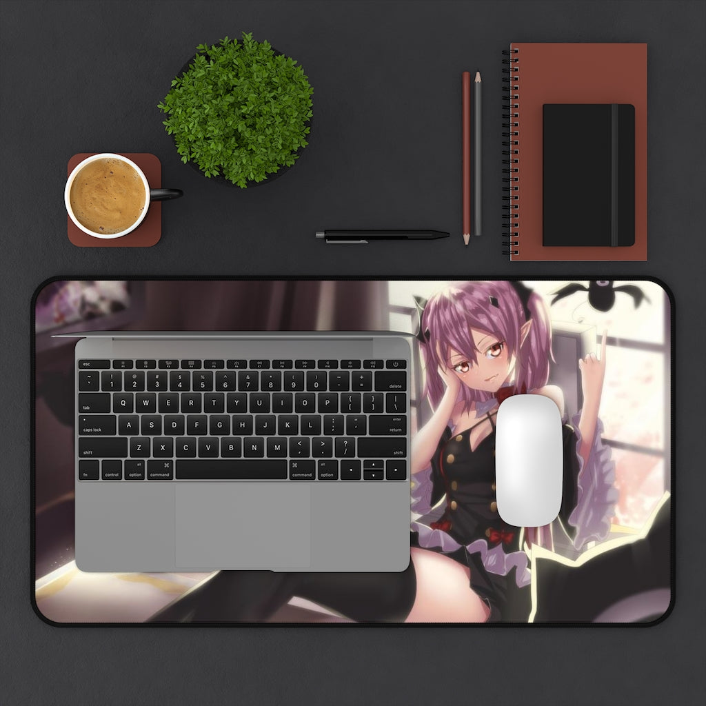 Seraph of The End Sexy Mousepad - Krul Tepes Anime Desk Mat - Ecchi Manga Playmat