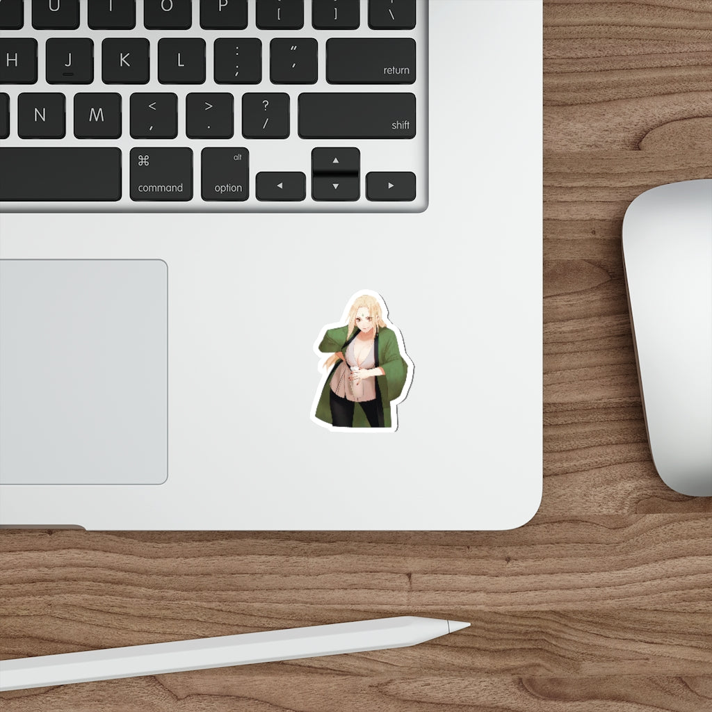 Tsunade Naruto Sake Time Waterproof Sticker - Ecchi Vinyl Decal