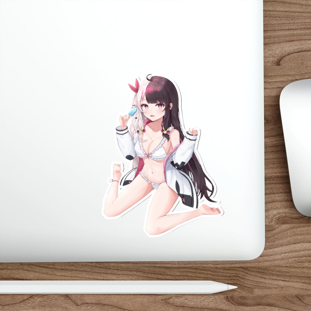 Nijisanji Sexy Vtuber Yorumi Rena Waterproof Sticker - Ecchi Vinyl Decal