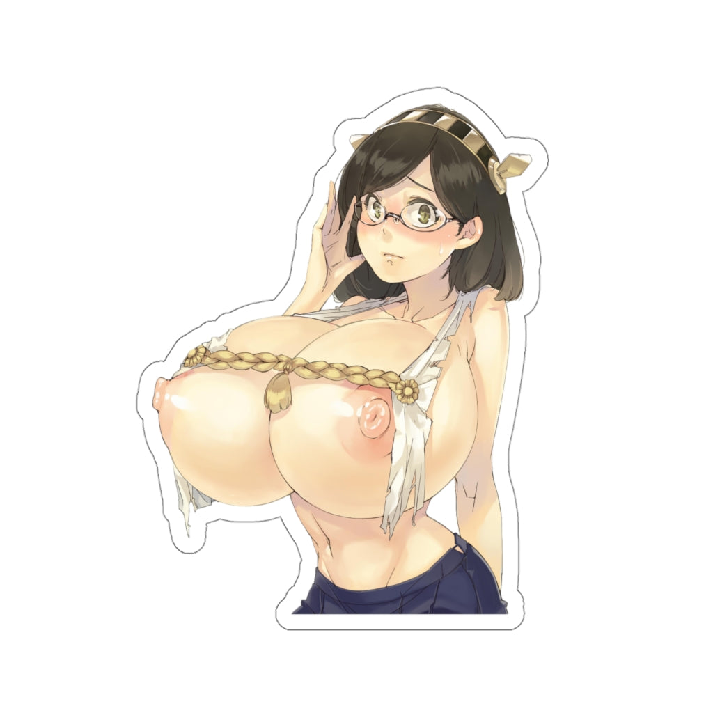 Huge Titties Kirishima Kantai Collection Waterproof Sticker - Ecchi Vinyl Decal