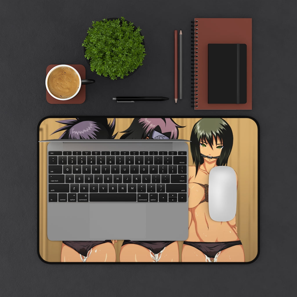 Naruto Hentai Shibari Topless Waifus Mousepad - Gaming Playmat