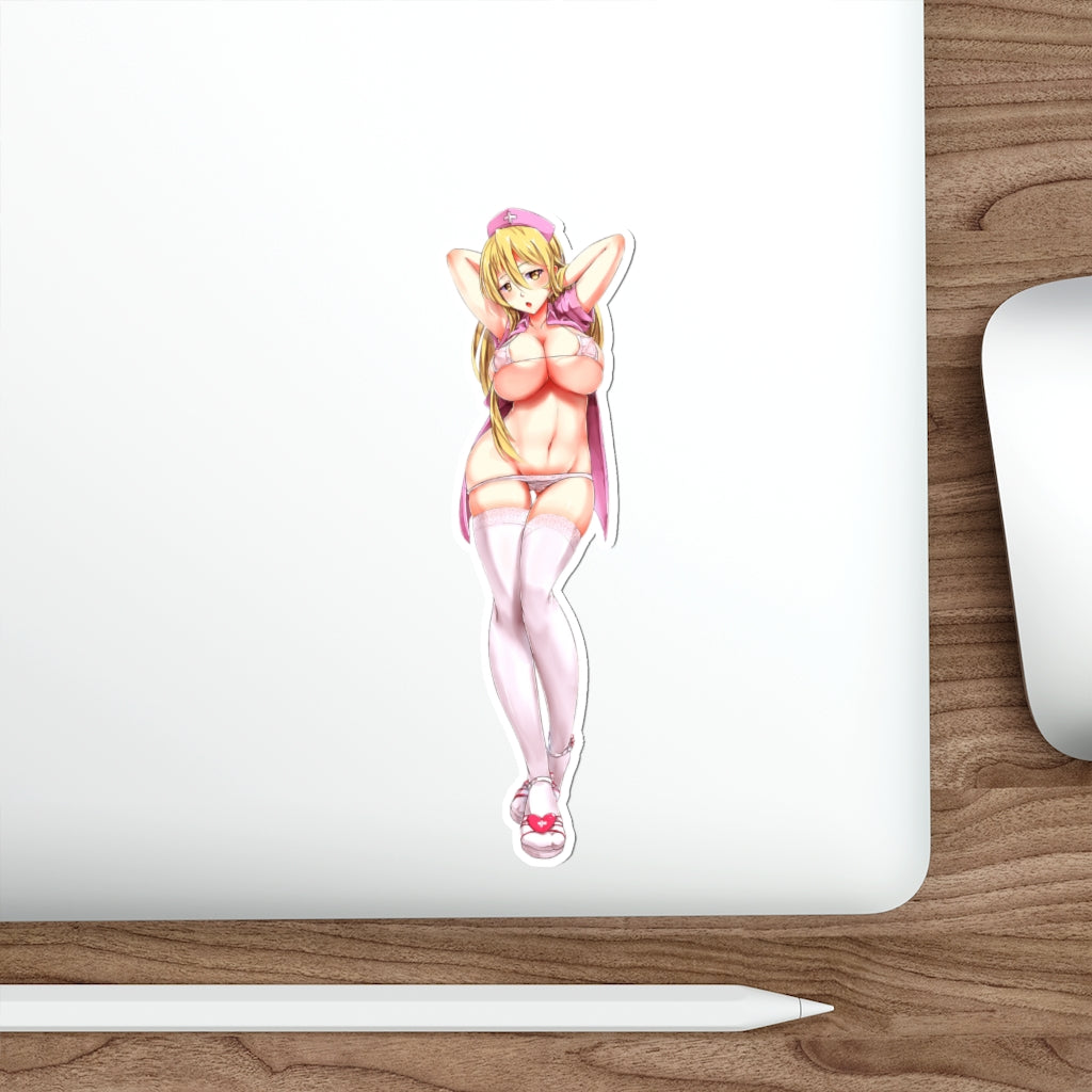 Highschool of the Dead Shizuka Marikawa Sexy Nurse Waterproof Sticker - Ecchi Vinyl Decal