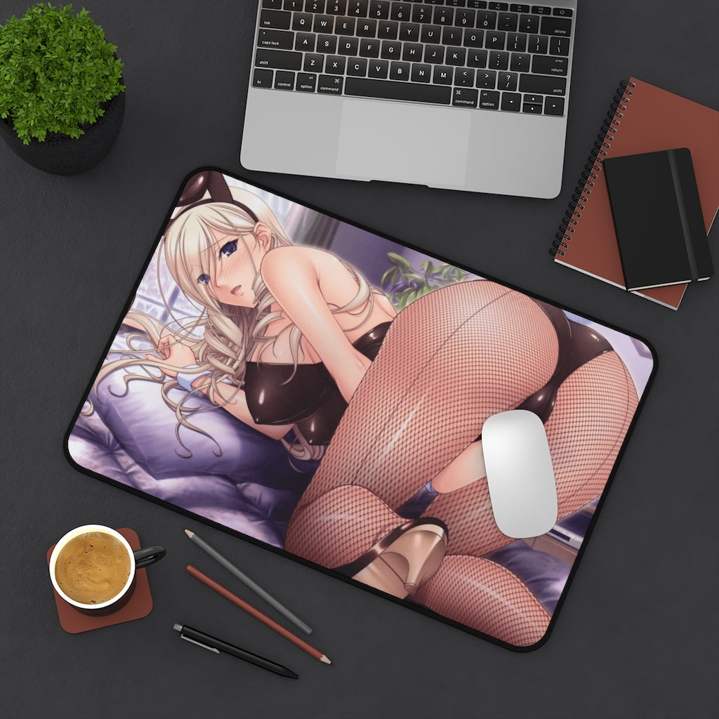 Celia Kumani Entory Walkure Romanze Bunny Girl Ass Desk Mat - Non Slip Mousepad