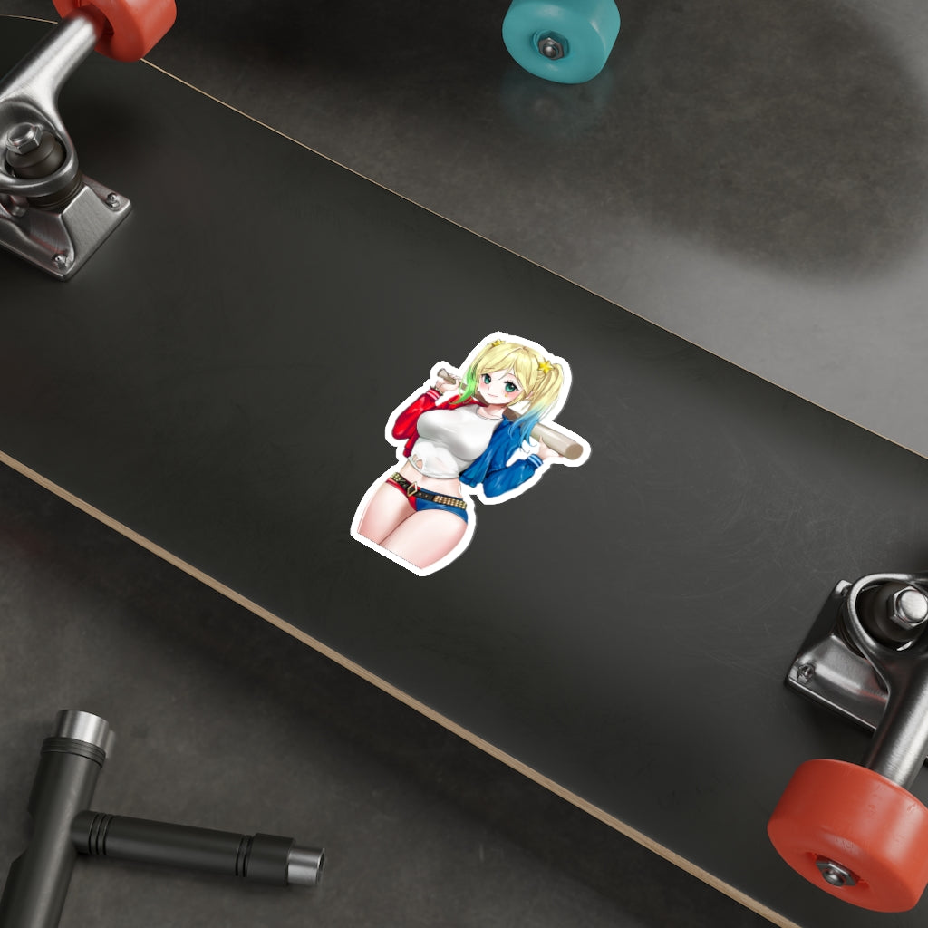 Kawaii Harley Quinn Waterproof Sticker - Ecchi Vinyl Decal