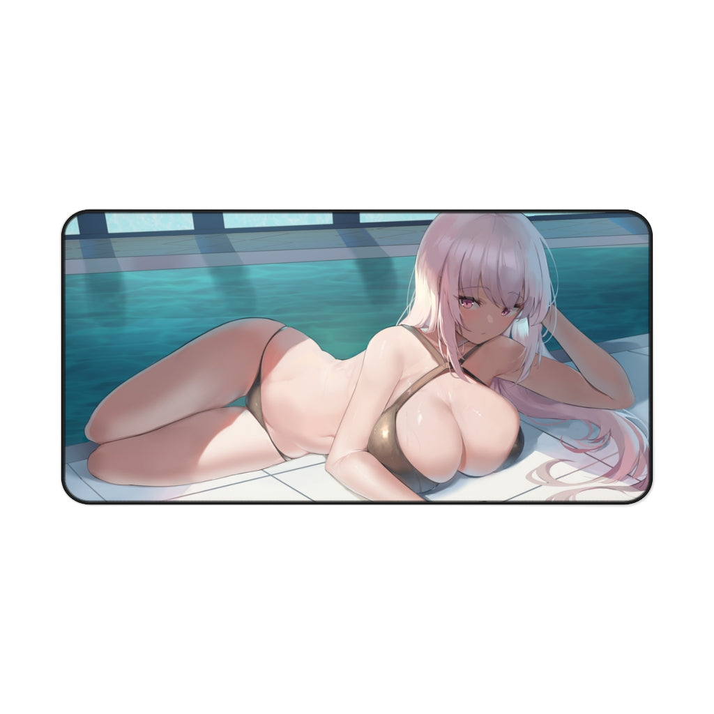 Hololive Ecchi Mousepad - Big Boobs Mori Calliope Large Desk Mat - Playmat