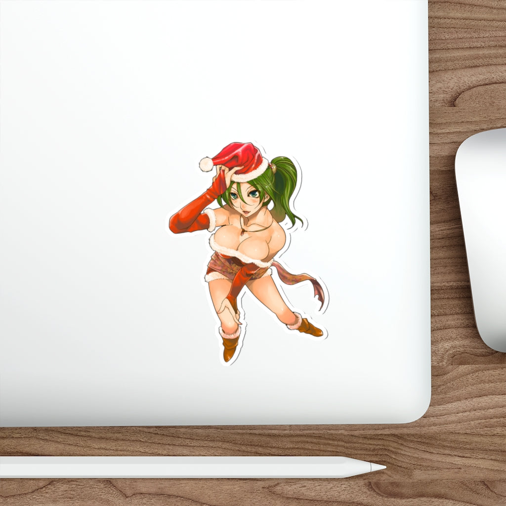 Final Fantasy 6 Sexy Santa Tina Brandford Waterproof Sticker - Ecchi Vinyl Decal