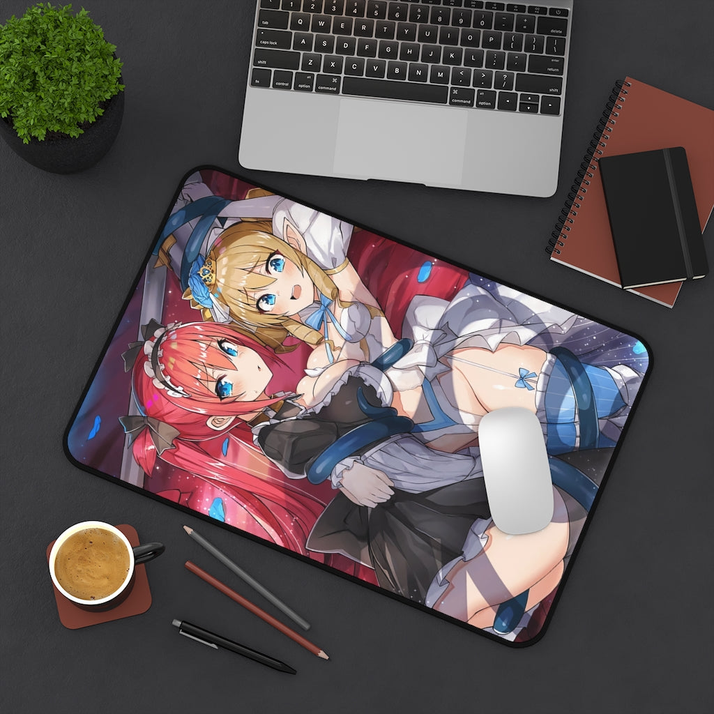 Airi and Ymir Queen's Blade Lewd Tentacle Mousepad - Gaming Playmat