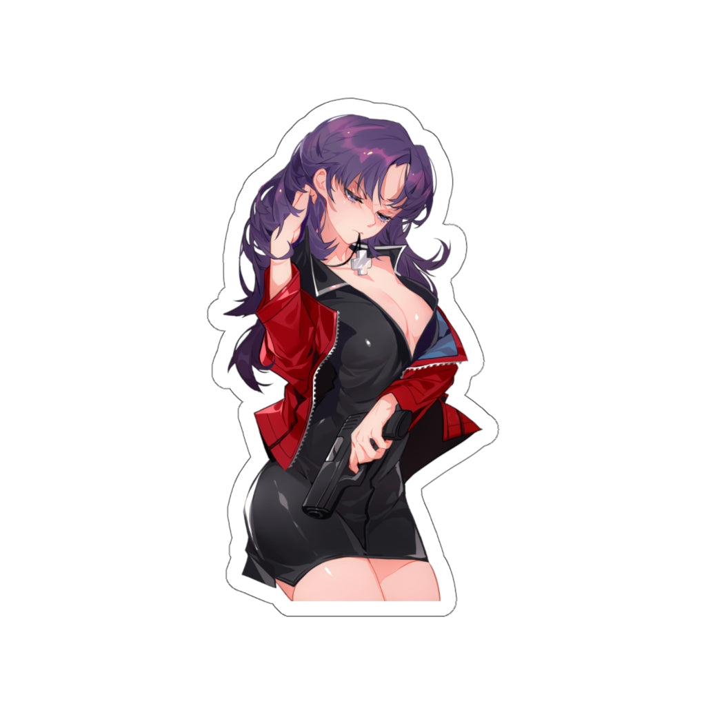 Evangelion Sticker - Misato Waterproof Sticker Ecchi - Anime Car Decal