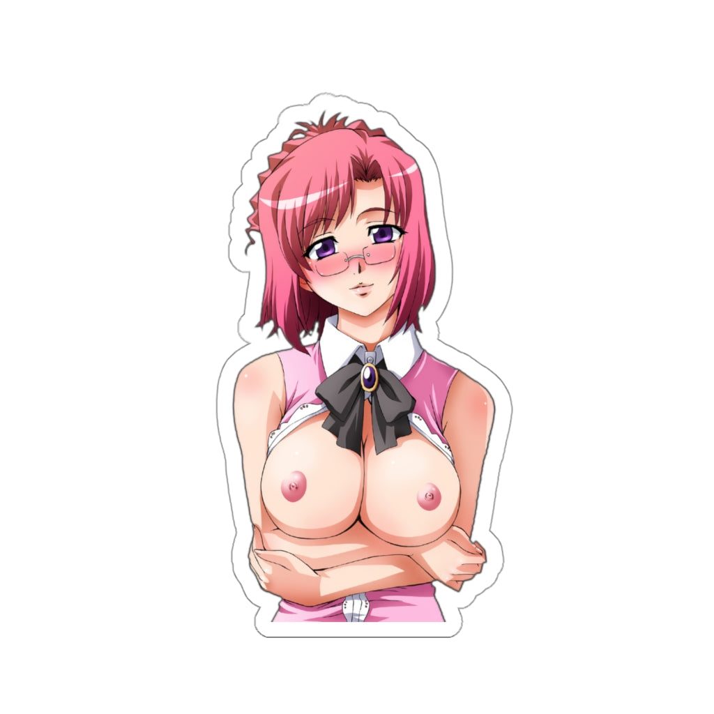 Topless Kazami Mizuho Onegai Teacher Waterproof Sticker - Ecchi Vinyl Decal