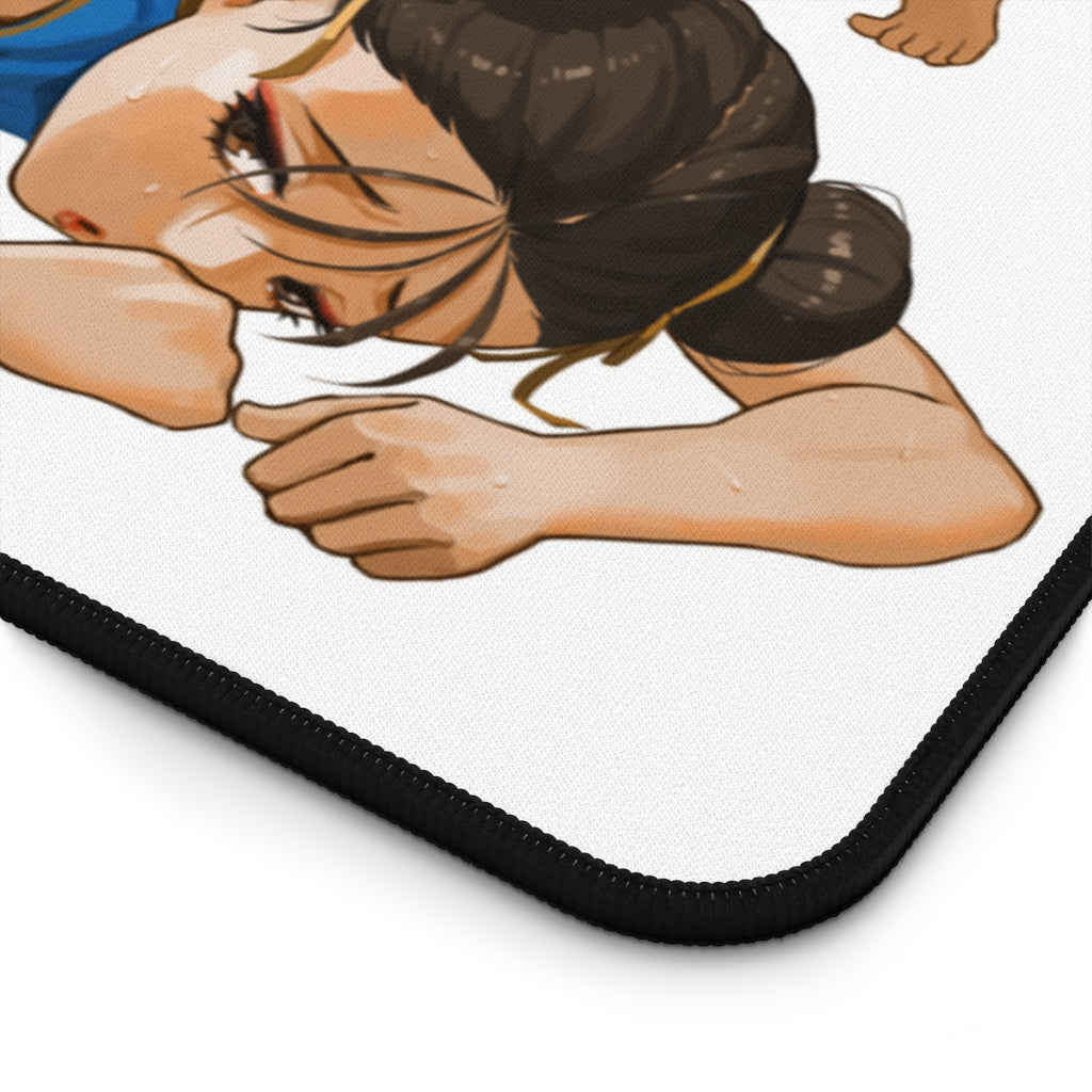 Street Fighter Sexy Chun Li Jack-o Pose Gaming Desk Mat - Video Game Mousepad - Sexy Girl Playmat