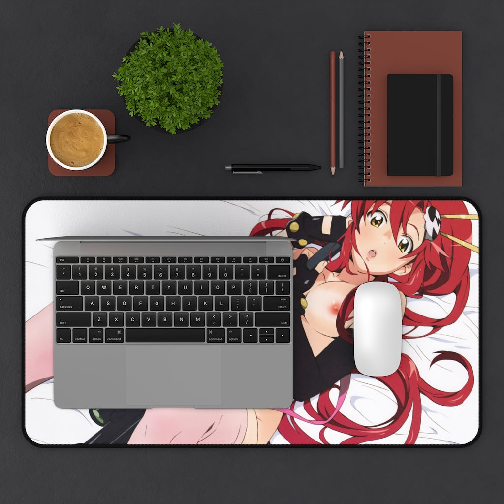 Gurren Lagann Anime Mousepad - Yoko Littner Gun Ecchi Large Desk Mat - Mouse Pad - MTG Playmat