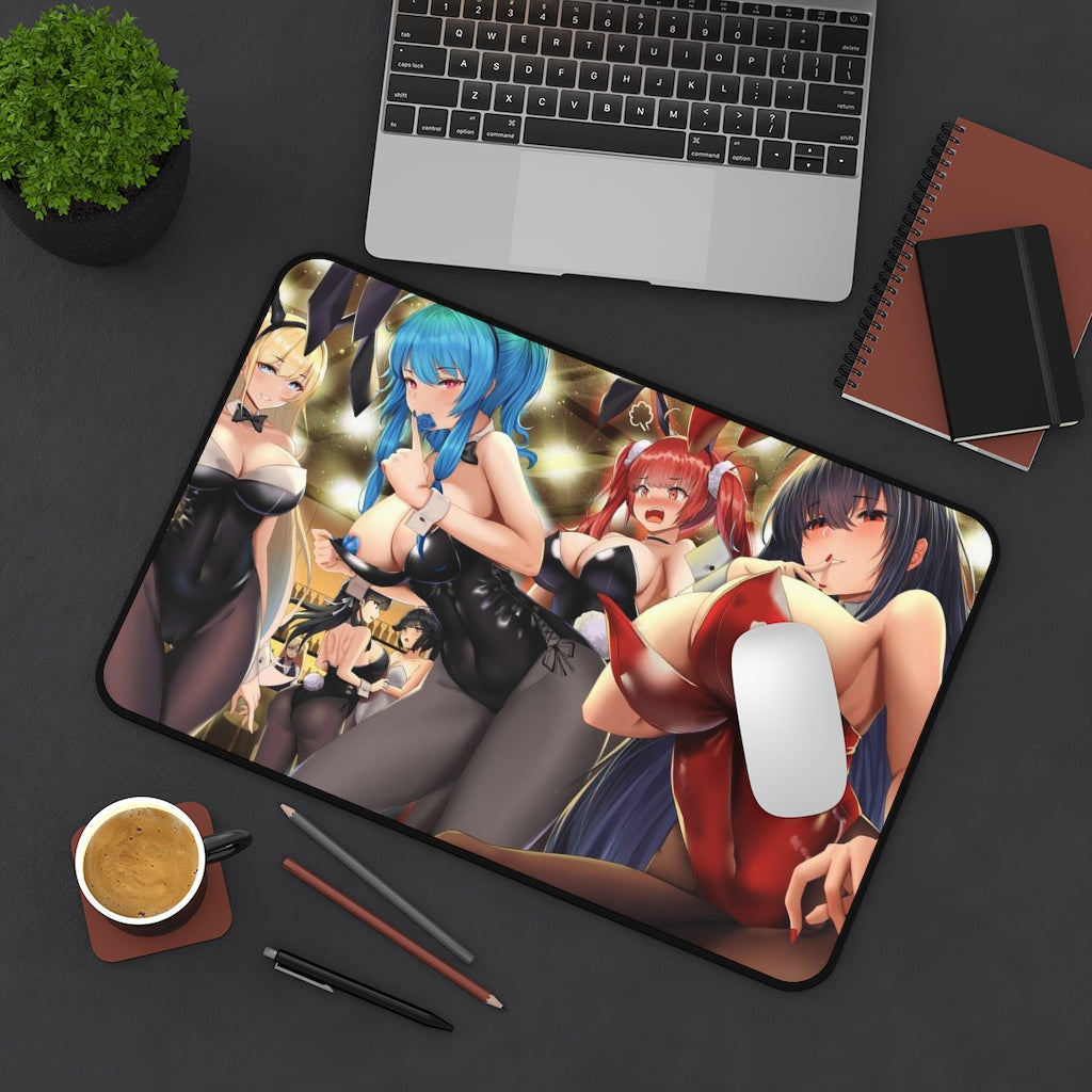 Large Anime Ecchi Desk Mat | Bunny Waifus | Big Gaming Mousepad - MTG Playmat