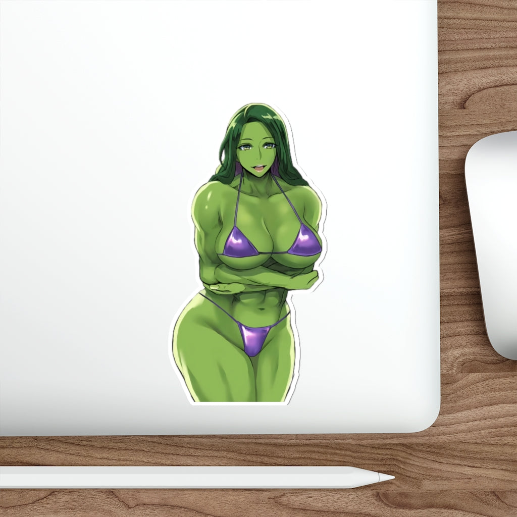 She Hulk Sexy Bikini Marvel Waterproof Sticker - Ecchi Vinyl Decal