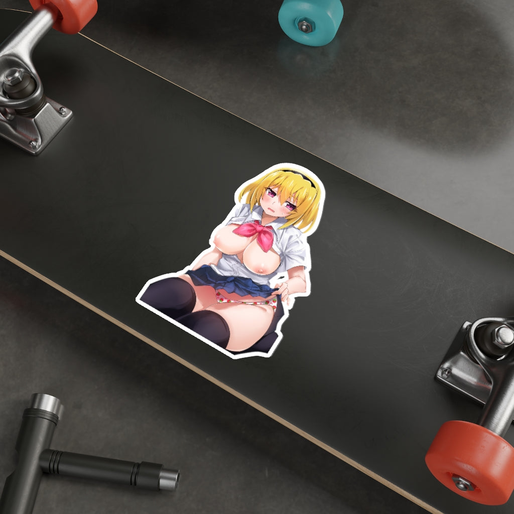 Topless Houjou Satoko Panties Higurashi When They Cry Waterproof Sticker - Ecchi Vinyl Decal