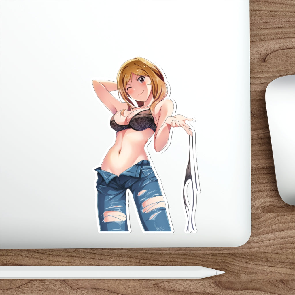 Sexy Lingerie Bra Momose Rio Idolmaster Waterproof Sticker - Ecchi Vinyl Decal