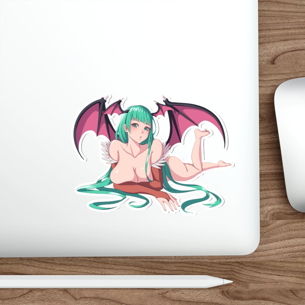 Nude Thick Morrigan Aensland Darkstalkers Waterproof Sticker - Ecchi Vinyl Decal