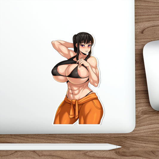 Autocollant imperméable Fire Force Maki Oze Thick Boobs - Décalcomanie en vinyle Ecchi