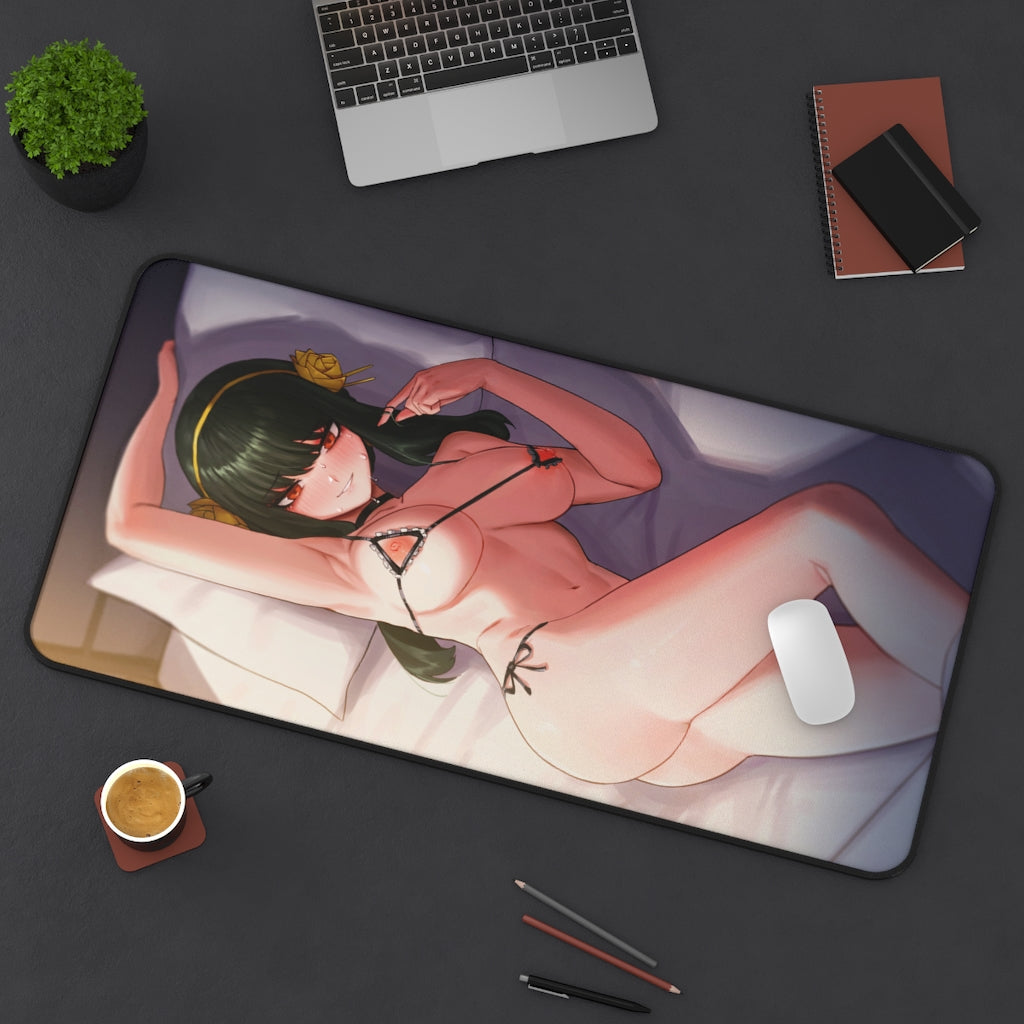 Spy x Family Yor Briar Sexy See Through Lingerie - Non Slip Mousepad - Sexy Girl Playmat