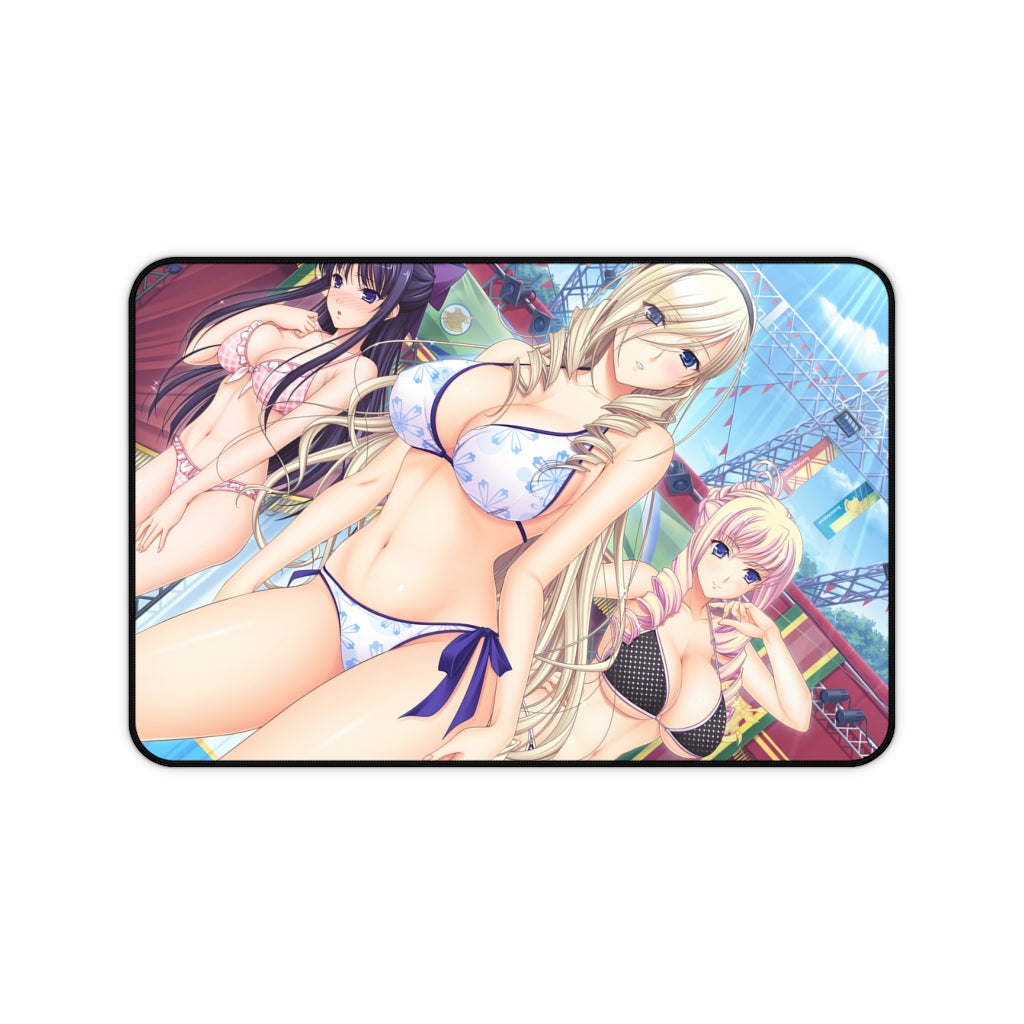 Celia Akane and Bertille Walkure Romanze Bikini Waifus Mousepad - Gaming Playmat