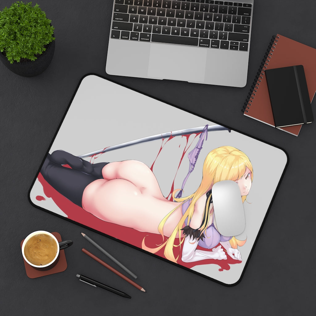 Monogatari Series Ecchi Mousepad - Nude Shinobu Oshino - Large Desk Mat