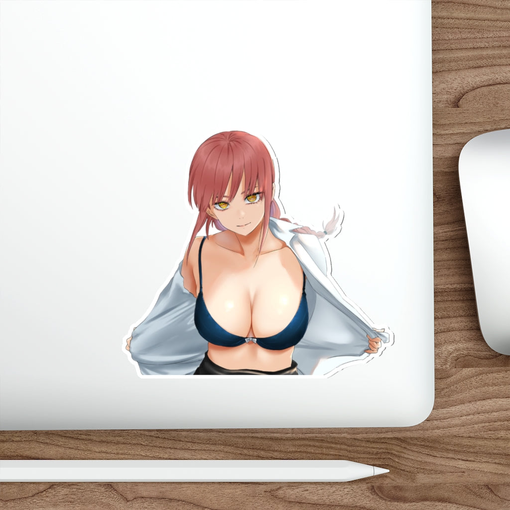 Chainsaw Man Makima Boobs Out Waterproof Sticker - Ecchi Vinyl Decal