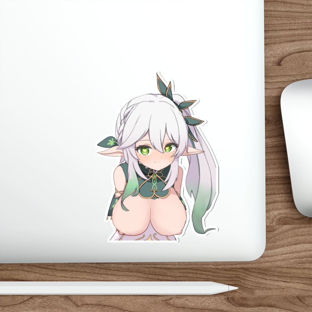 Big Nude Tits Nahida Genshin Impact Waterproof Sticker - Ecchi Vinyl Decal