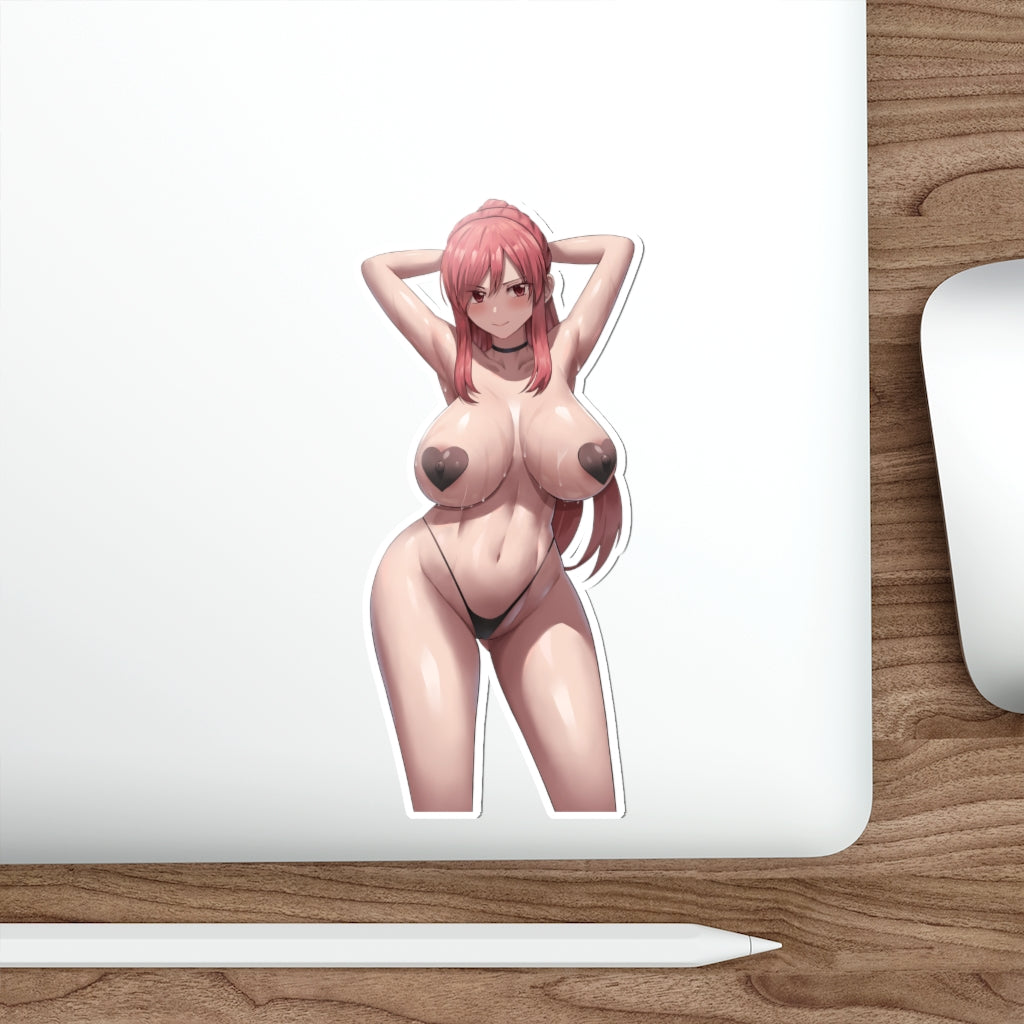 Big Tits Erza Scarlet Fairy Tail Waterproof Sticker - Ecchi Vinyl Decal