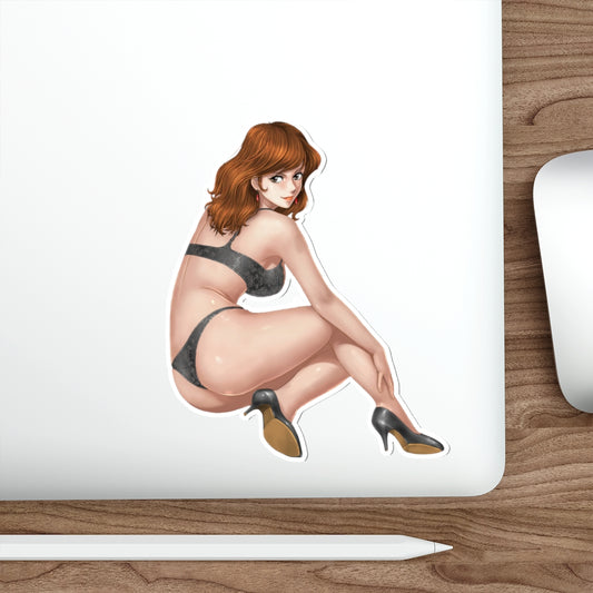 Autocollant imperméable en vinyle Ecchi avec la lingerie sexy de Fujiko Mine Lupin le troisième