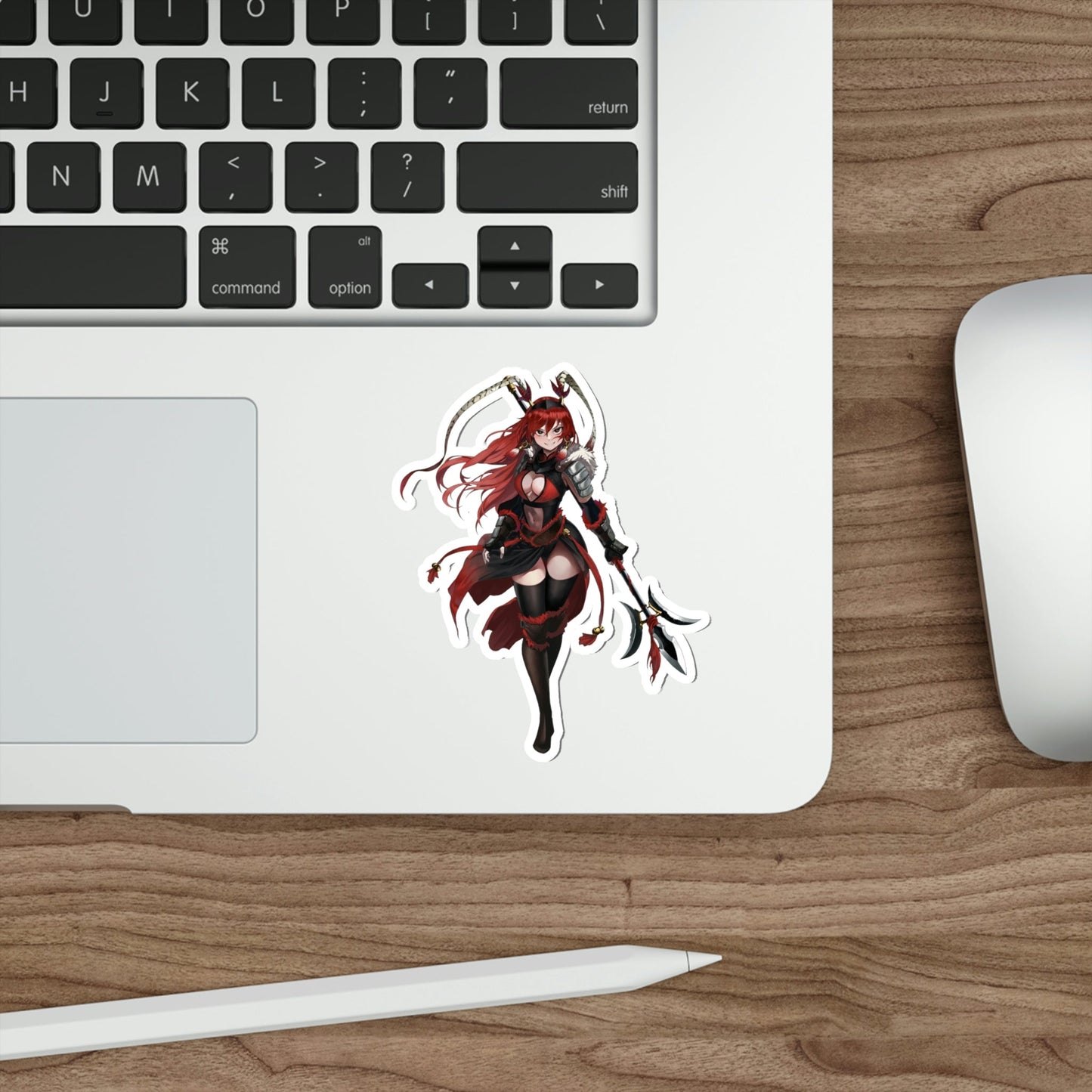 Female Lu Bu Waifu Dynasty Warriors Romance of the Three Kingdoms Waterproof Sticker - Weatherproof Vinyl Car Decal