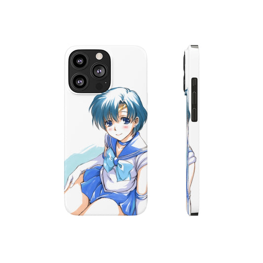 iPhone 13 Case - iPhone 12 Case - Sailor Mercury Anime Phone Case - Sailor Moon Phone Case